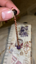 Black Tourmaline, Quartz & Lava Rock Resin Pendulum (Small)