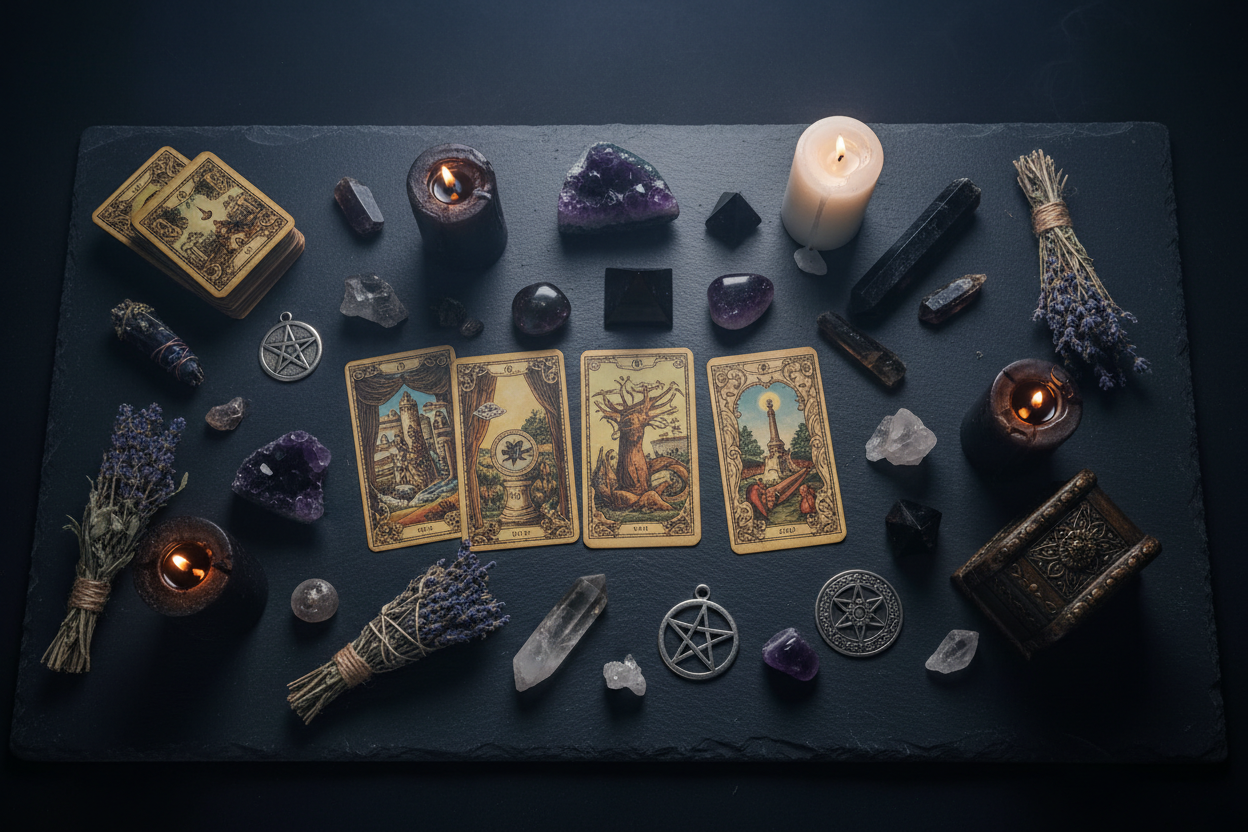 Mystical Flat Lay Hero Banner